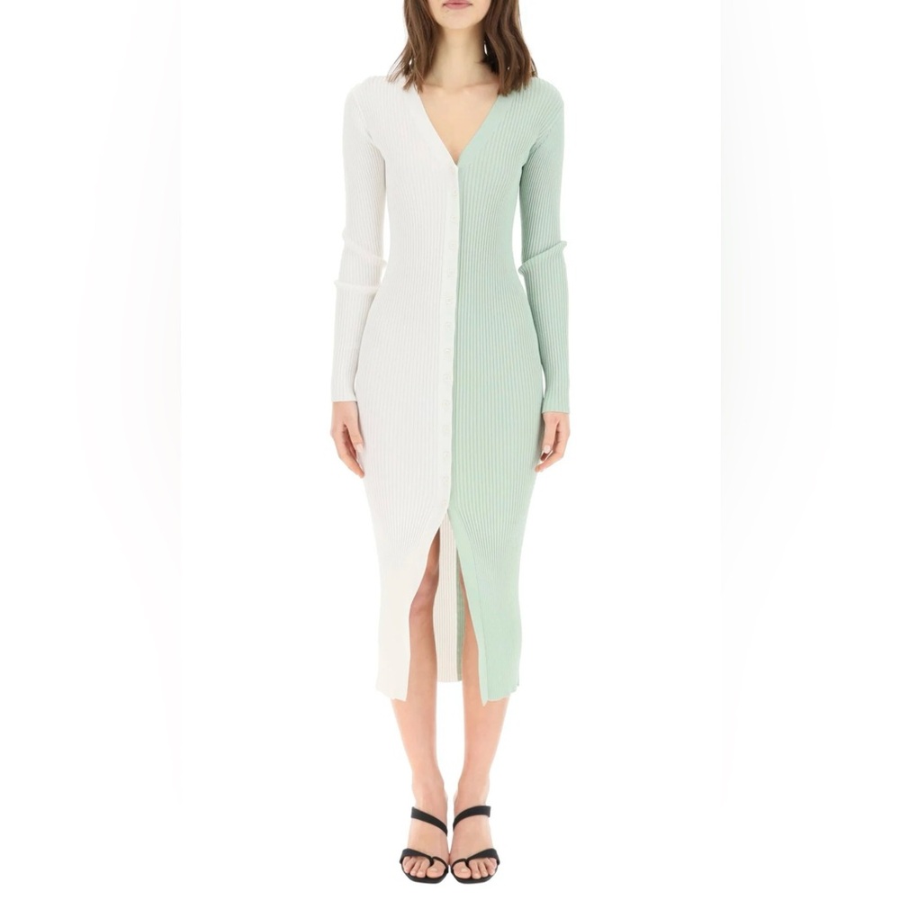 Staud Shoko Colorblock Sweater Dress